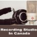 Recording studio in Canada